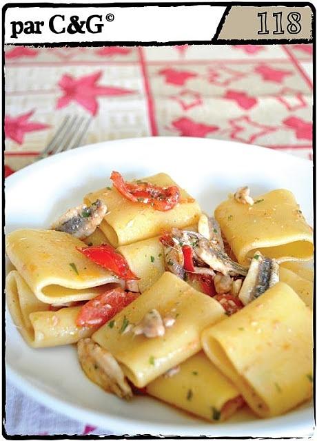 Paccheri alle alici e pomodorini