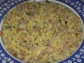 Fregola sarda con salsiccia