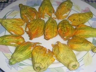 Fiori di zucca al forno