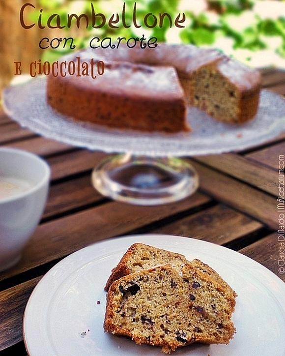Ciambellone con carote e cioccolato