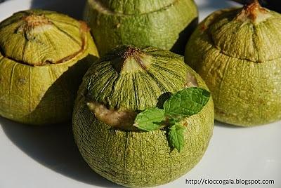 Zucchine tonde ripiene