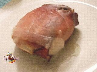 Tomini allo speck nel microonde