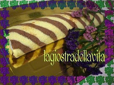 Rotolo dolce bicolore