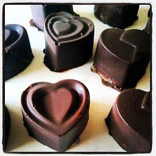 Cioccolatini ripieni di zucca aromatizzata allo zenzero e noce moscata