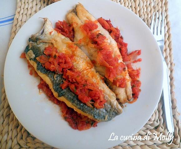 Cefali in salsa di cipolle