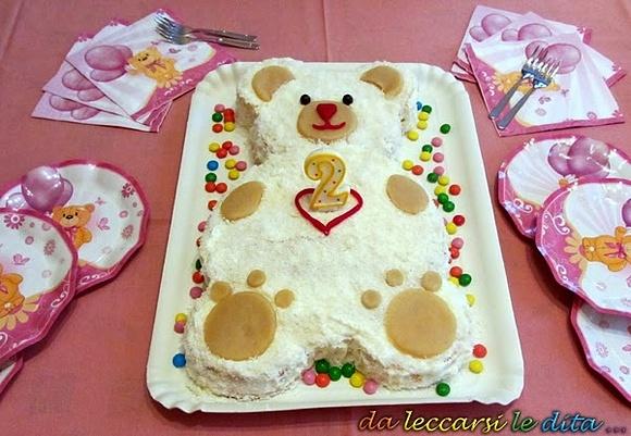 Torta orsacchiotto al cocco