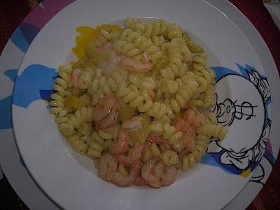 Pasta gamberetti e zucchine
