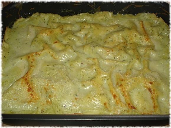 Lasagna ai pistacchi con prosciutto cotto
