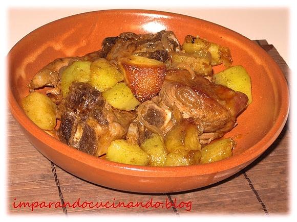 Capretto glassato con patate