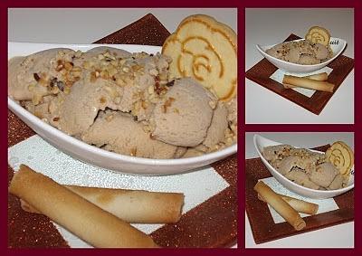 Gelato nocciola fatta in casa con pasta di nocciole