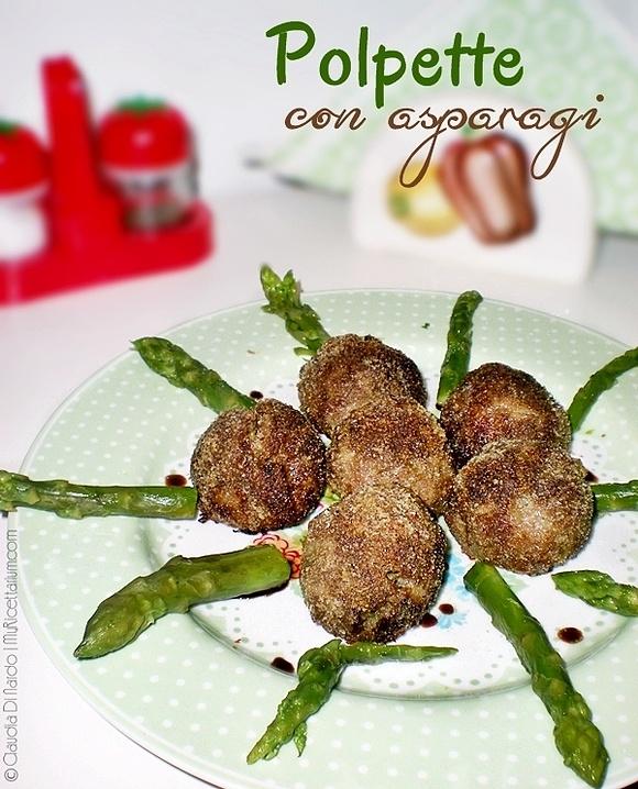 Polpette con asparagi
