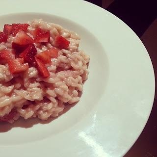 Risotto alle fragole e champagne