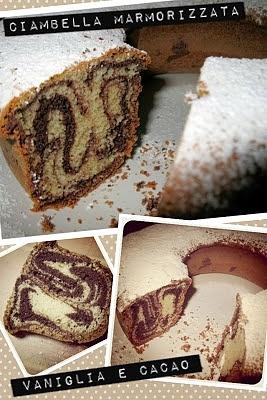 Ciambella marmorizzata vaniglia e cacao