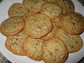 Cookies con gocce di cioccolato fondente