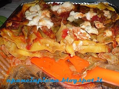 Lasagne con carciofi e mortadella