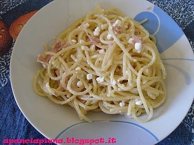 Spaghetti prosciutto e jocca