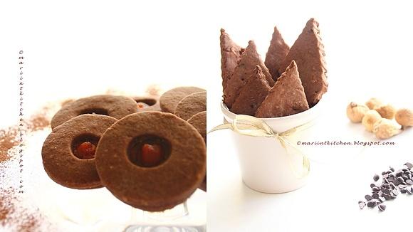 Pasta frolla al cioccolato e doppi biscotti