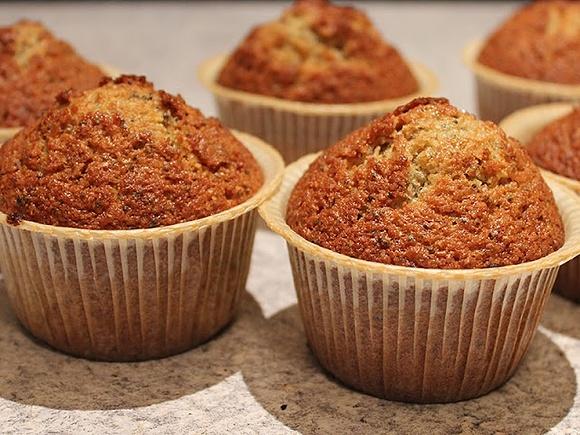 Muffin agli agrumi con semi di papavero