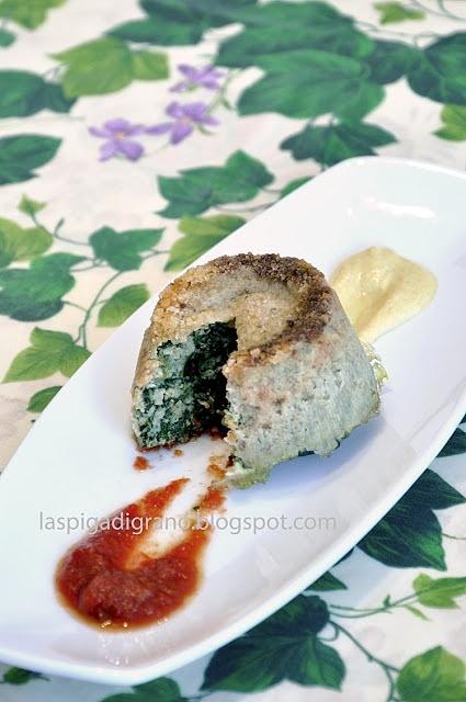 Sformatino di miglio e spinaci