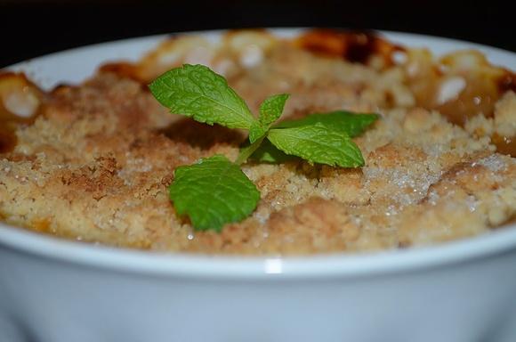 Crumble di pesche