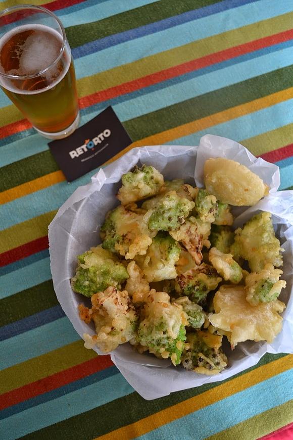Frittelle di broccoli in pastella di birra