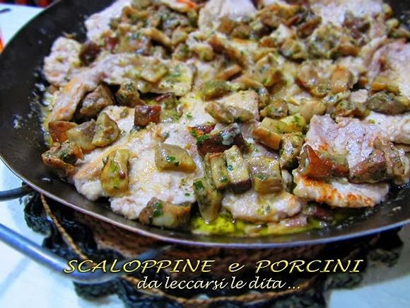 Scaloppine ai funghi porcini