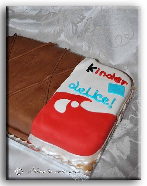 Torta kinder delice per la piccola natalia