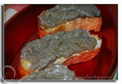 Crema di melanzane per crostini e altre preparazioni