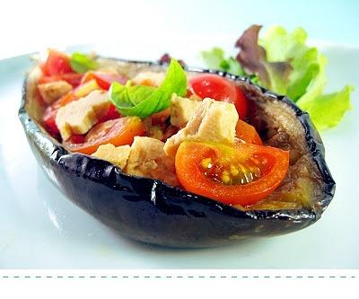 Melanzane ripiene estive con ricotta al forno