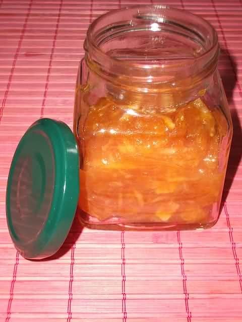 Marmellata di arance con scorze e fruttosio