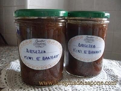 Confettura di kiwi e banane