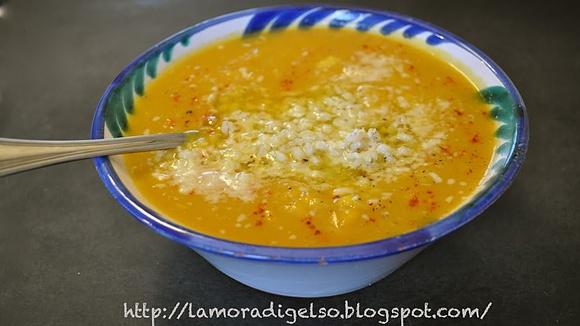 Minestra di orzo e zucca