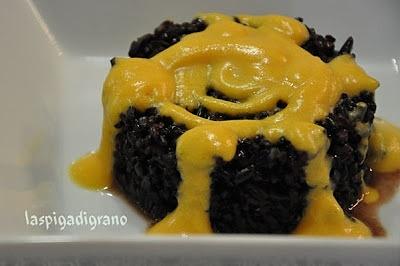 Riso Venere con crema di zucca