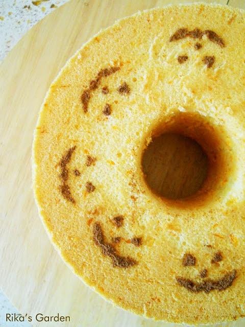 Chiffon cake alla zucca per Halloween