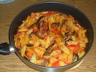 Patate, peperoni e melanzane calabresi