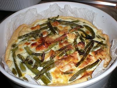 Torta salata con fagiolini