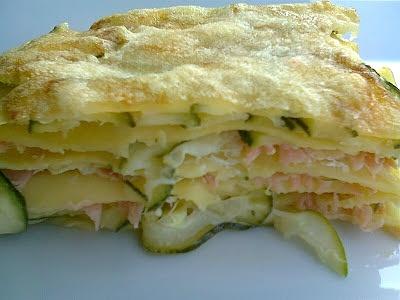 Lasagne salmone e zucchine