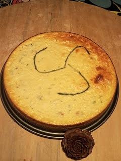 Cheesecake all’asparagina e gamberetti