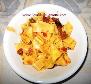 Pappardelle ai funghi sanguinelli di Mamocka