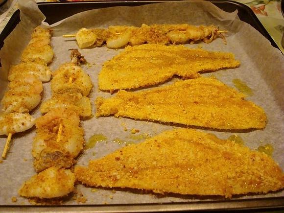 Sogliole panate al forno