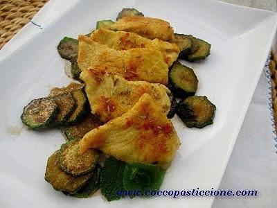 Petto di pollo con farina di ceci e rosmarino