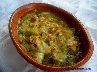 Minestra gratinata di cardi, verza e scarola