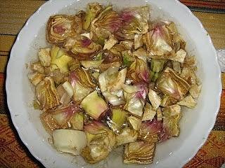 Pasta carciofi e zafferano