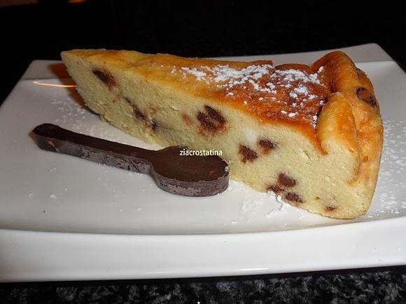 Ricotta dolce al forno con gocce di cioccolato