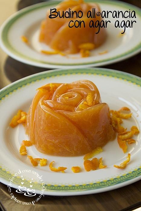 Budino all'arancia con agar agar ricetta vegana