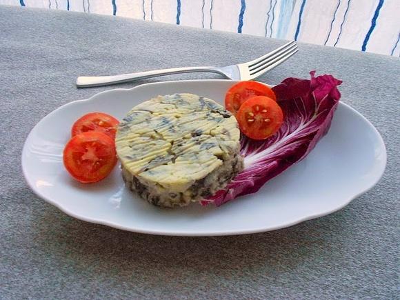 Tortino di patate e radicchio