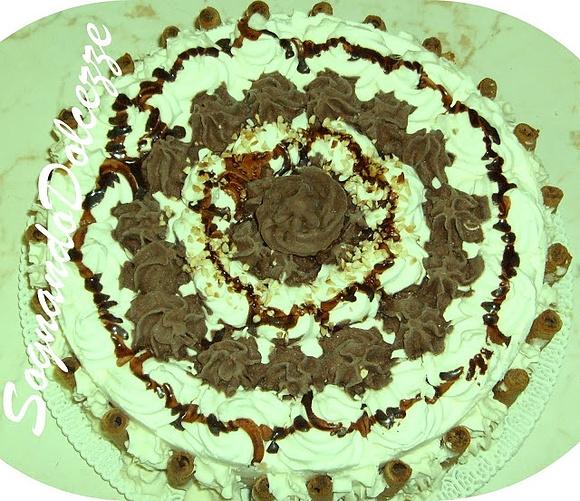 Torta gelato al cioccolato e caffè