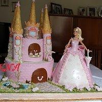 fusillialtegamino: Torta Barbie decorata con panna e auguri alla mia  principessa