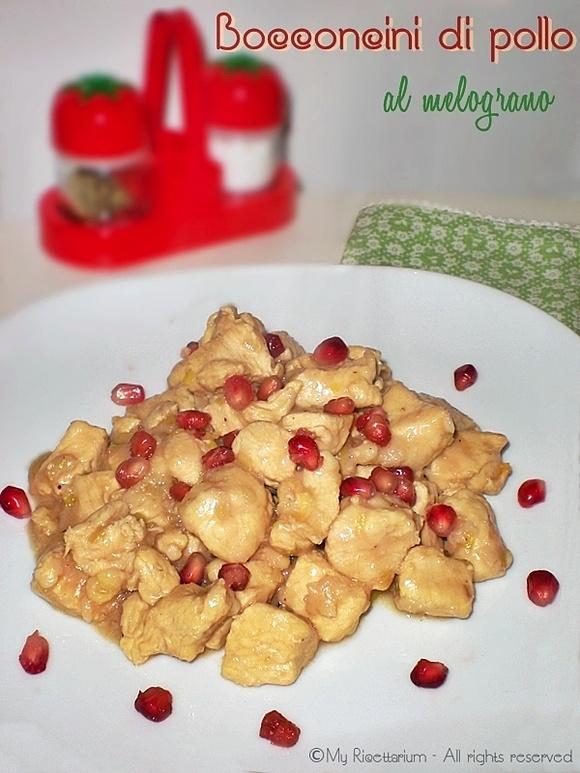Bocconcini di pollo al melograno