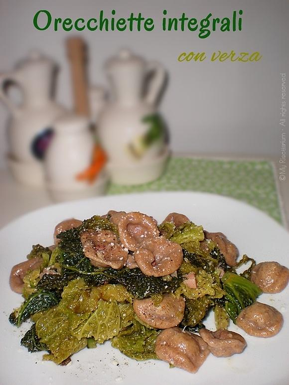 Orecchiette integrali con verza